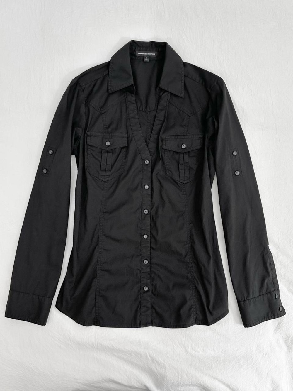 Black Button Down Shirt - Picture 8 of 8